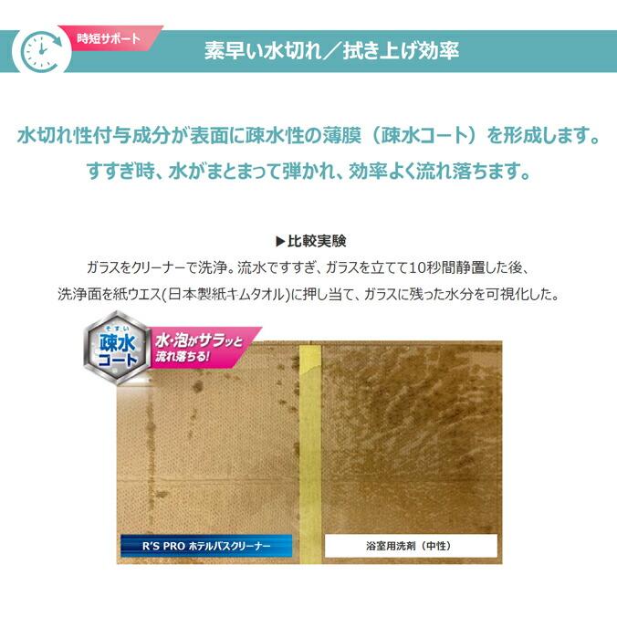 ホテル 旅館向け 浴室用 洗剤 R’S PRO ホテルバスクリーナー リンレイ 4L 18L ハウスクリーニング 防カビ 疎水コート | リンレイ | 05