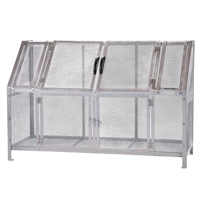 大型集積ゴミステーション ジャンボメッシュ ST1100 カイスイマレン1200L (ゴミ収集庫 ゴミ箱 ゴミ集積場 マンション 激安)【代引決済・個人宅配送不可】 | 