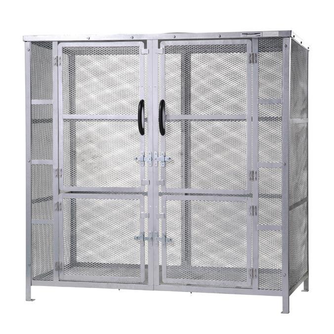 大型集積ゴミステーション ジャンボメッシュ ST2450 カイスイマレン 2900L ゴミ収集庫 ゴミ箱 ゴミ集積場 マンション 代引決済・個人宅配送不可 | 