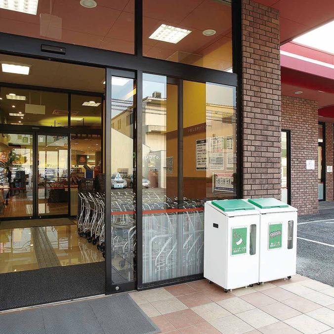 山崎産業 店頭分別回収 分別回収ボックスK2 大容量 分別 商業施設