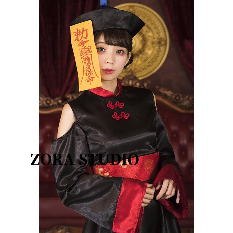 ハロウィン コスプレ キョンシー チャイナ服 女 仮装 ガールズ ハロウィン コスプレ キョンシー チャイナ服 女 仮装 ガールズ