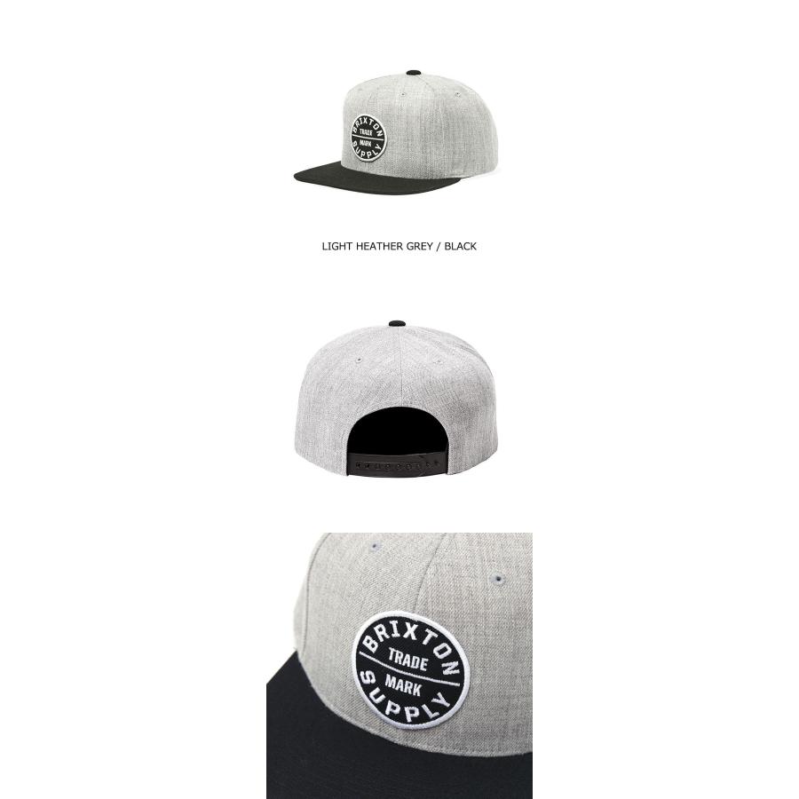 BRIXTON ブリクストン OATH III SNAPBACK 帽子 キャップ メンズ ロゴ 黒 平つば スケボー スケートボード ストリート スナップバック ブランド アメリカ | BRIXTON | 22