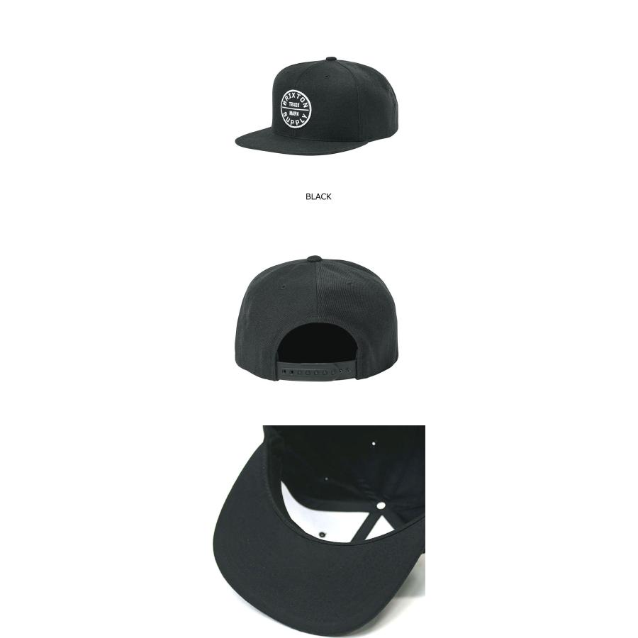 BRIXTON ブリクストン OATH III SNAPBACK 帽子 キャップ メンズ ロゴ 黒 平つば スケボー スケートボード ストリート スナップバック ブランド アメリカ | BRIXTON | 14