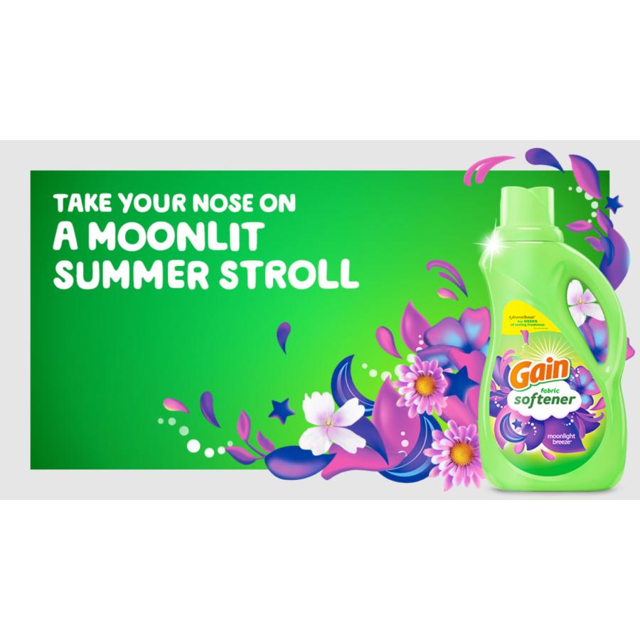 ゲイン Gain ムーンライトブリーズ ブースター　海外 希少 ゲイン Gain Moonlight Breeze Fabric Softener 44oz/1310ml 柔軟剤