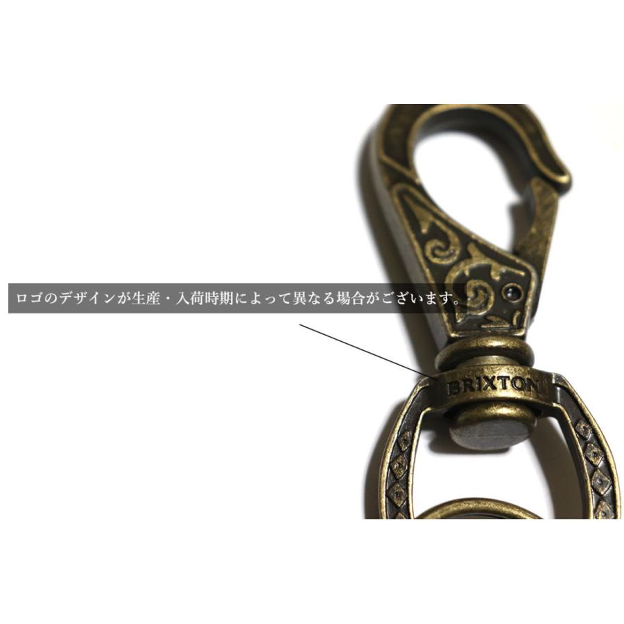 ブリクストン キーチェーン メンズ ブランド カラビナキークリップ キーホルダー おしゃれ 黒 ギフト 正規輸入品 BRIXTON SCROLL KEYCHAIN | BRIXTON | 06