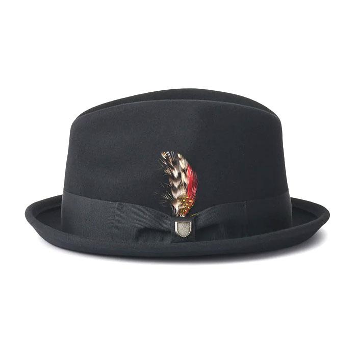 (取寄) ブリクストン ゲイン フェルト ハット Brixton Gain Felt Hat Black BRIXTON（ブリクストン） 正規輸入品 ハット ゲイン 帽子 メンズ