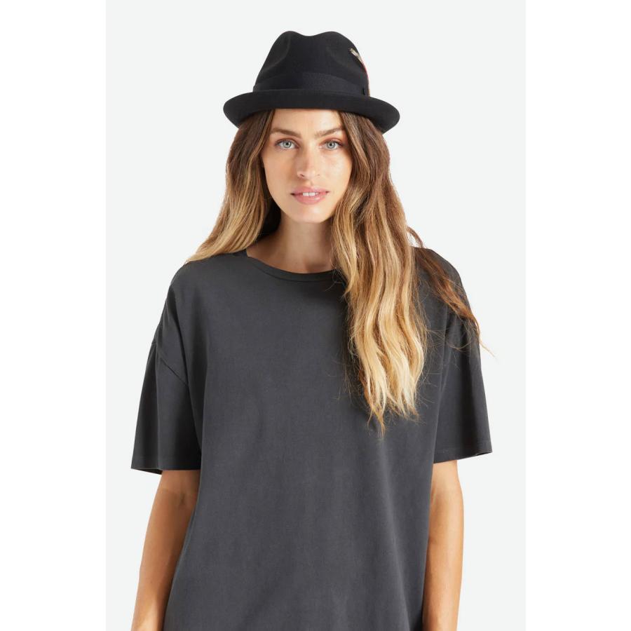 正規輸入品 BRIXTON ブリクストン ハット ゲイン 帽子 メンズ ブランド おしゃれ 黒 中折れハット GAIN FEDORA | BRIXTON | 06