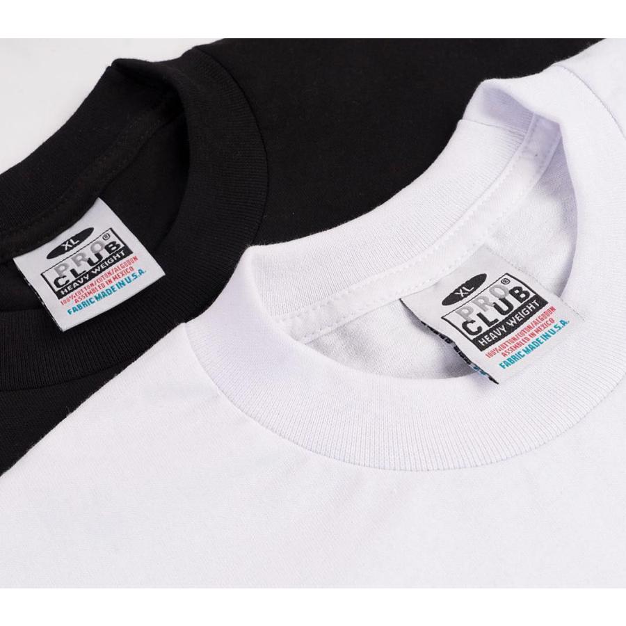 PRO CLUB プロクラブ Heavyweight Cotton Long Sleeve Crew Neck T-Shirt S-2XL ロンT メンズ 厚手 ヘビーウェイト コットン 綿100 長袖 Tシャツ 無地 白 黒 | PRO CLUB | 08