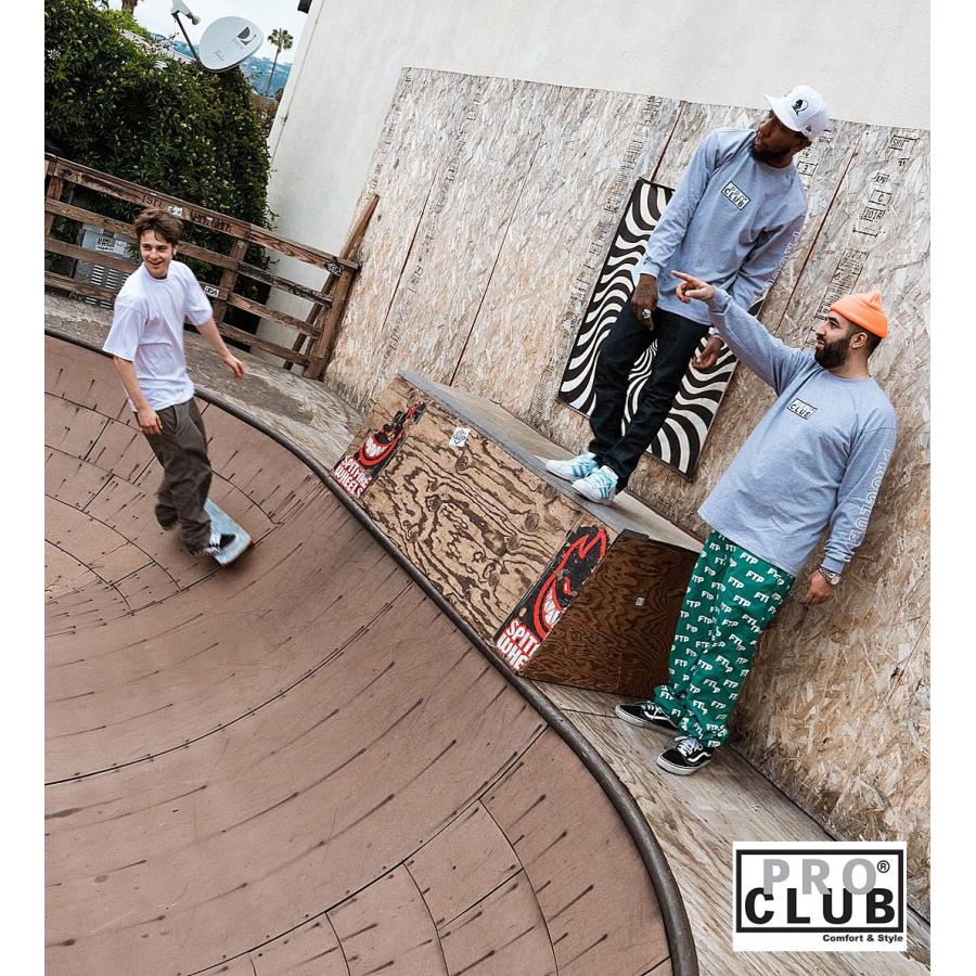 PRO CLUB プロクラブ Heavyweight Cotton Long Sleeve Crew Neck T-Shirt S-2XL ロンT メンズ 厚手 ヘビーウェイト コットン 綿100 長袖 Tシャツ 無地 白 黒 | PRO CLUB | 09