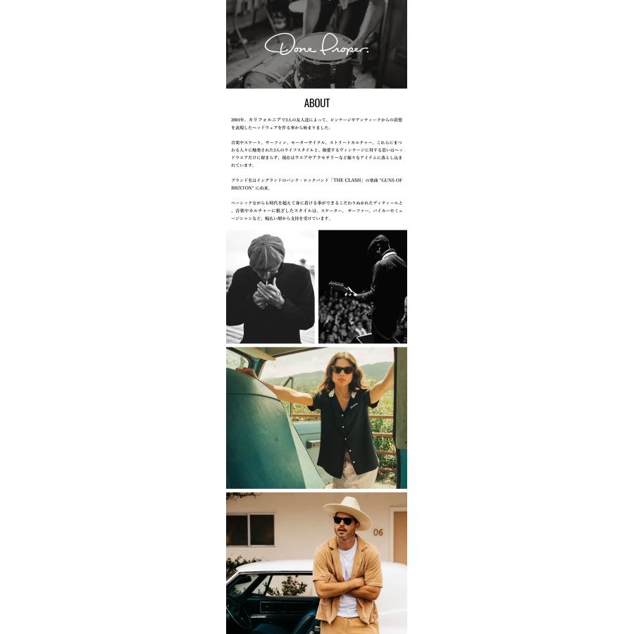 正規輸入品 ブリクストン バケットハット メンズ ブランド コットン 黒 春夏 大きいサイズ 帽子 BRIXTON WOODBURN PACKABLE BUCKET HAT | BRIXTON | 02