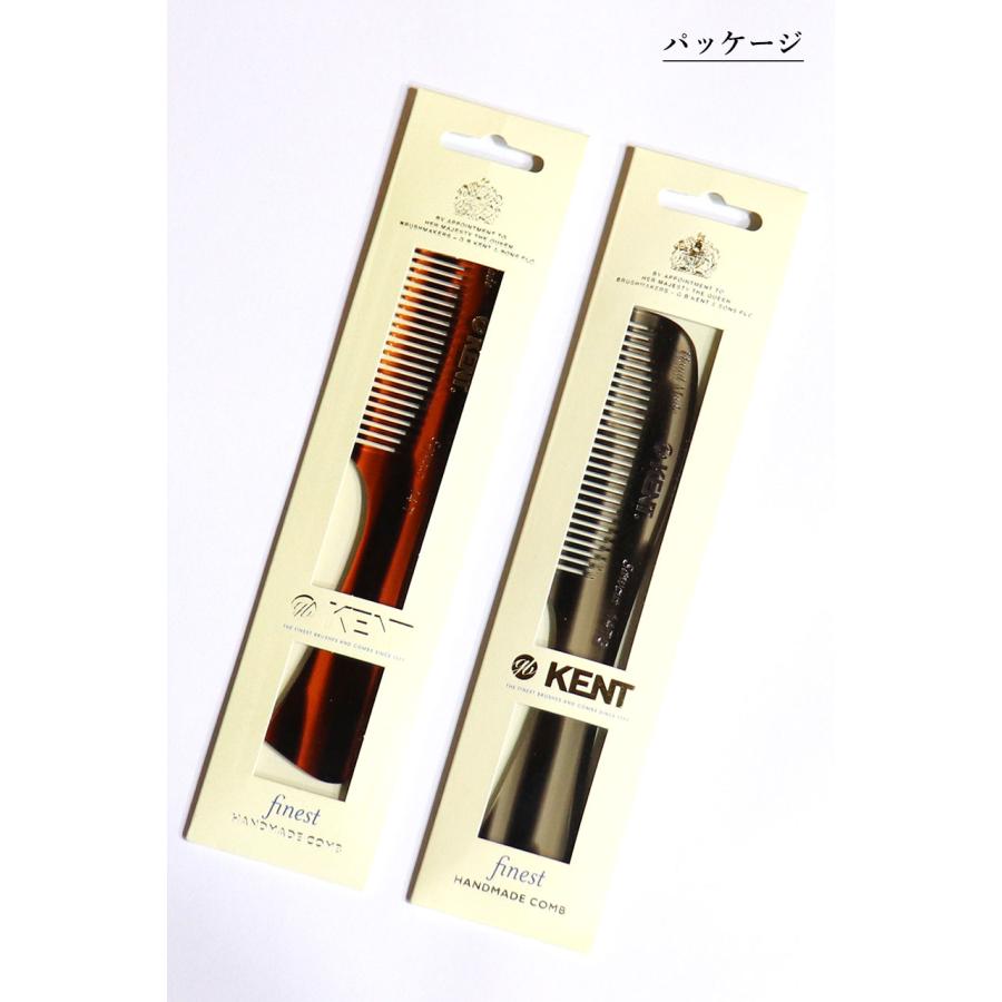 KENT（ケント） コーム メンズ 粗め 高級 櫛 くし クシ バーバー 美容師 おしゃれ スタイリング ハンドメイド 14T/14TG ...
