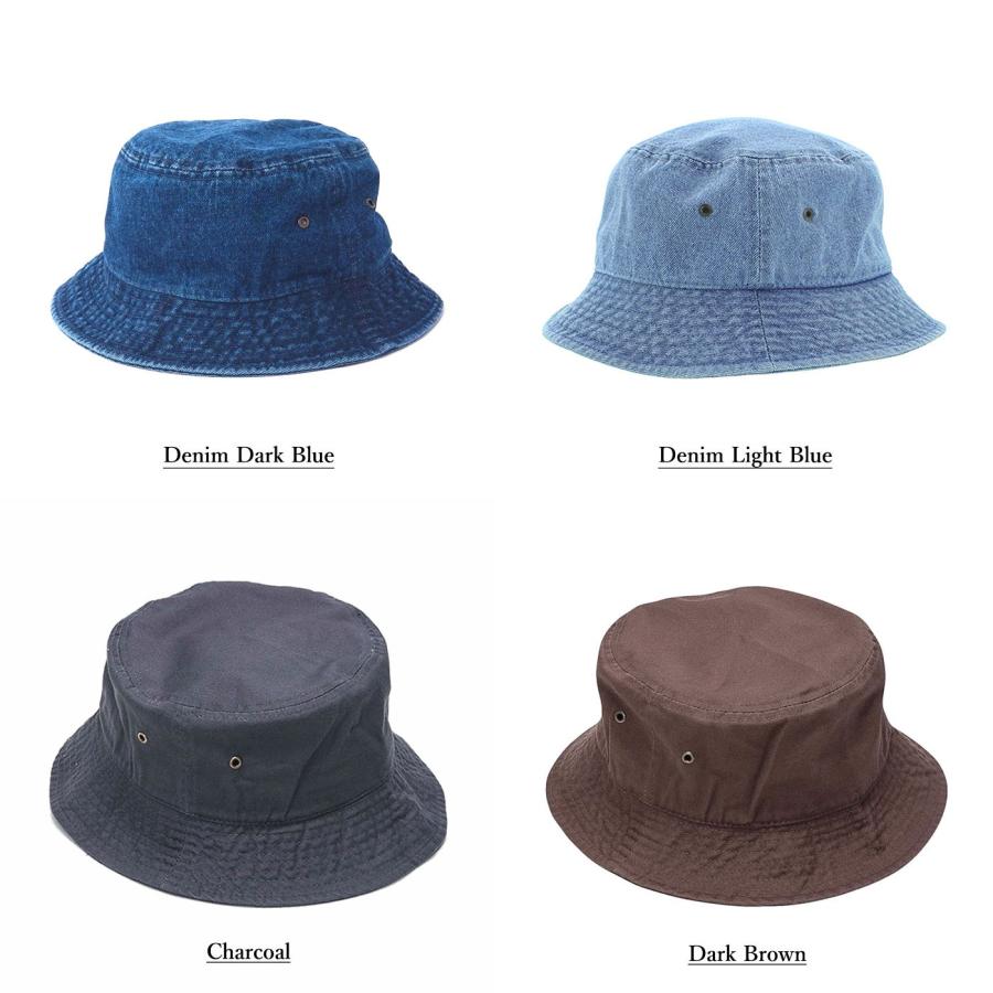 Newhattan ニューハッタン Bucket Hat バケットハット 帽子 メンズ レディース ブランド ストリート コットン デニム 大きい 大きめ 春夏 秋冬 | newhattan | 21