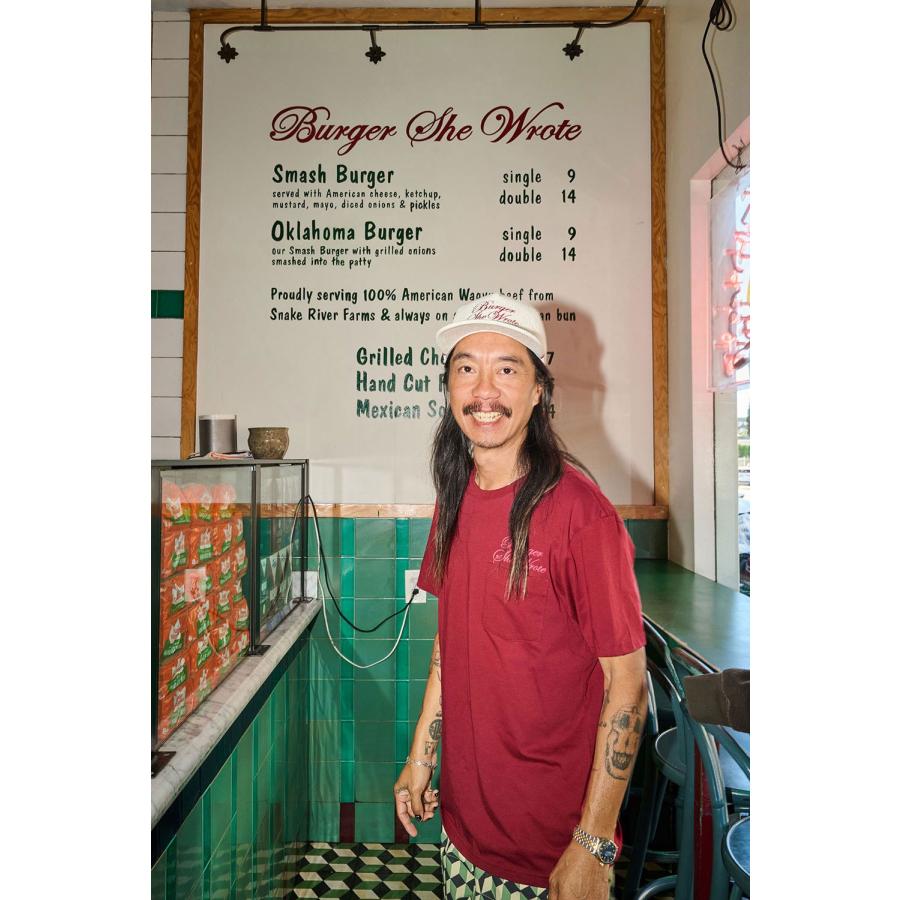 BRIXTON ブリクストン BURGER SHE WROTE POCKET TEE Tシャツ ポケット付き メンズ ポケT アメカジ スケボー スケートボード ストリート ブランド ハンバーガー | BRIXTON | 08