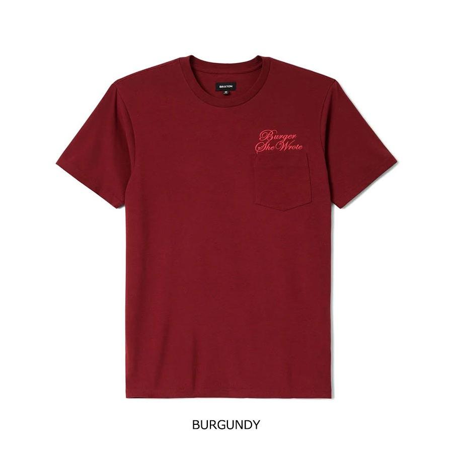 BRIXTON ブリクストン BURGER SHE WROTE POCKET TEE Tシャツ ポケット付き メンズ ポケT アメカジ スケボー スケートボード ストリート ブランド ハンバーガー | BRIXTON | 11