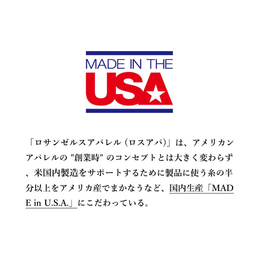 LOS ANGELES APPAREL (ロサンゼルスアパレル) 6.5OZ GARMENT DY E CREW NECK T-SHIRT ロサンゼルスアパレル Tシャツ 厚手 ヘ ビーウェイト 無地 メンズ 半袖 | LOS ANGELES APPAREL | 03