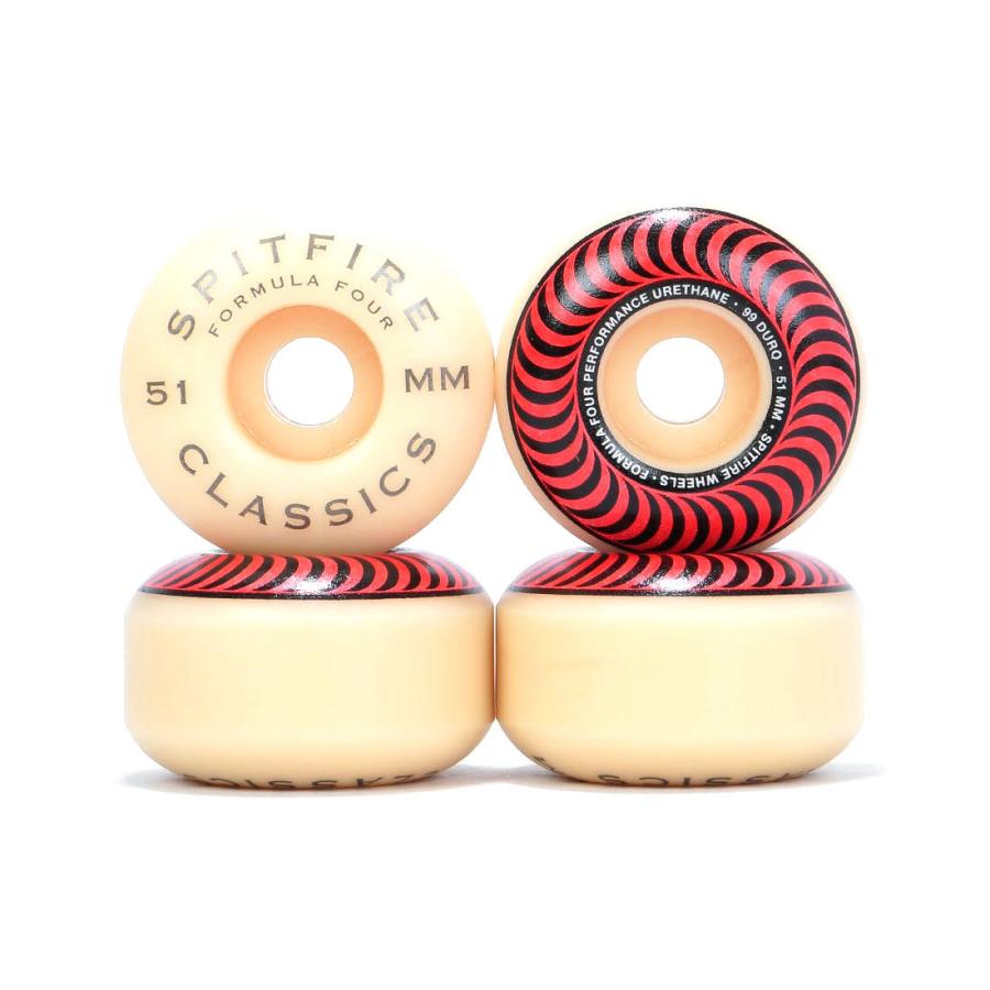 正規輸入品 スピットファイア ウィール f4 99a 51mm クラシック スケボー SPITFIRE WHEELS FORMULA FOUR CLASSIC 99DURO｜oss｜03