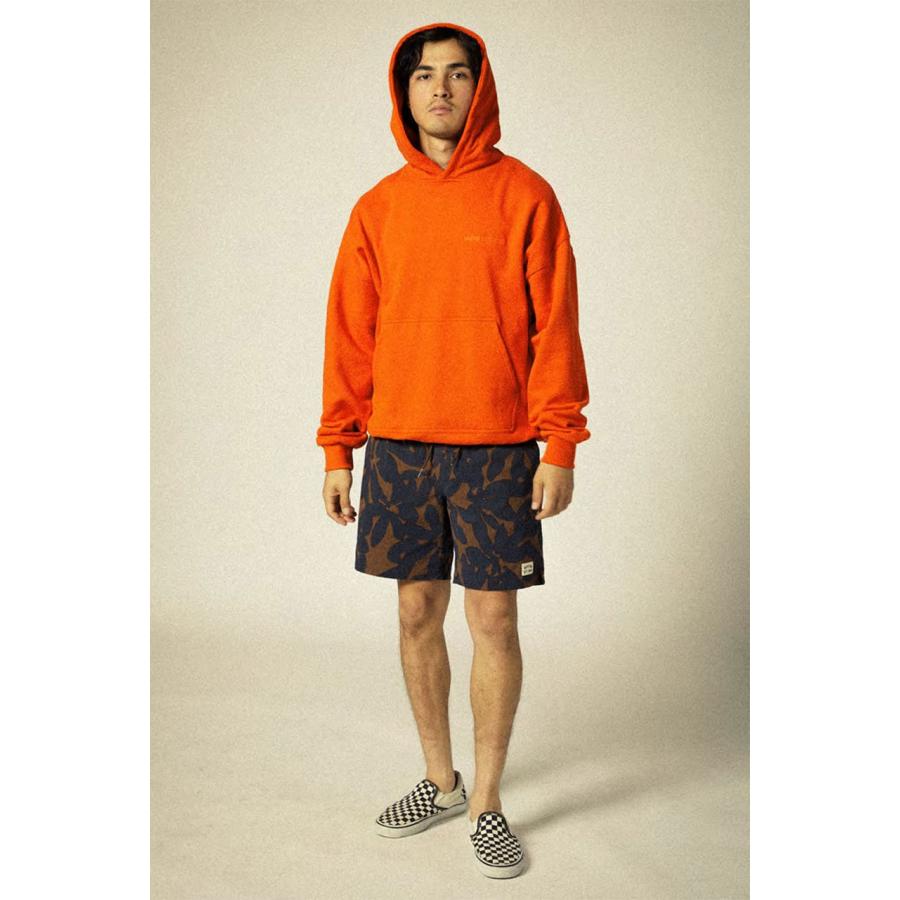 BRIXTON ブリクストン EMBROIDERED HEAVY WEIGHT OVERSIZED HOODIE パーカー メンズ ヘビーウェイト 厚手 ブランド 大きい おしゃれ 裏起毛 オレンジ | BRIXTON | 04