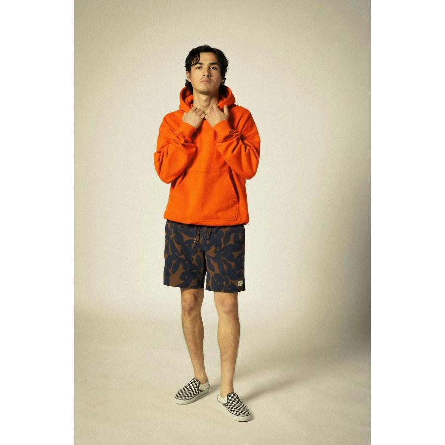 BRIXTON ブリクストン EMBROIDERED HEAVY WEIGHT OVERSIZED HOODIE パーカー メンズ ヘビーウェイト 厚手 ブランド 大きい おしゃれ 裏起毛 オレンジ | BRIXTON | 05