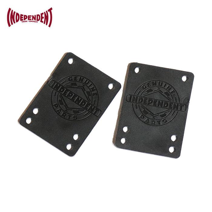 INDEPENDENT TRUCKS (インディペンデント) SHOCK PADS スケートボード スケボー ショックパッド ライザーパッド スペースパッド ゴム製 1/8inch 黒 2枚入り | INDEPENDENT TRUCK COMPNY