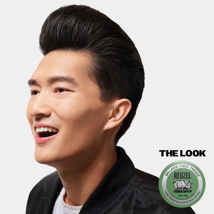 REUZEL（ルーゾー） GREEN POMADE 95g ポマード ハード メンズ 油性