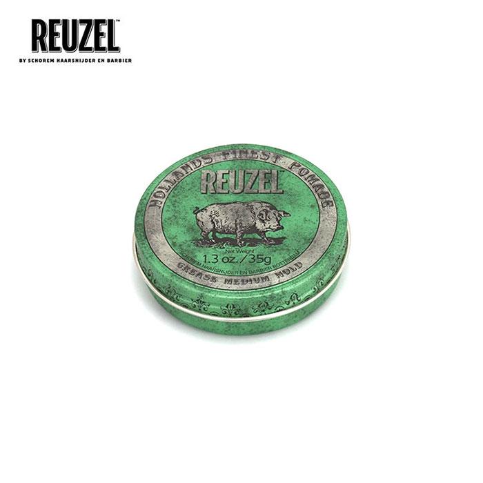 REUZEL (ルーゾー) GREEN POMADE 35g ポマード 緑 油性 グリース