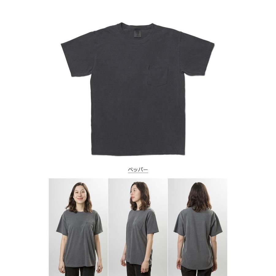 Comfort Colors (コンフォート カラーズ) Garment Dyed 6.1 oz Pocket Tee ポケT ポケット付き Tシャツ tシャツ メンズ 半袖 無地 ブランド ストリート 綿100% | COMFORT COLORS | 13