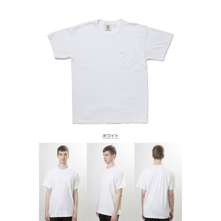 Comfort Colors (コンフォート カラーズ) Garment Dyed 6.1 oz Pocket Tee ポケT ポケット付き Tシャツ tシャツ メンズ 半袖 無地 ブランド ストリート 綿100% | COMFORT COLORS | 14
