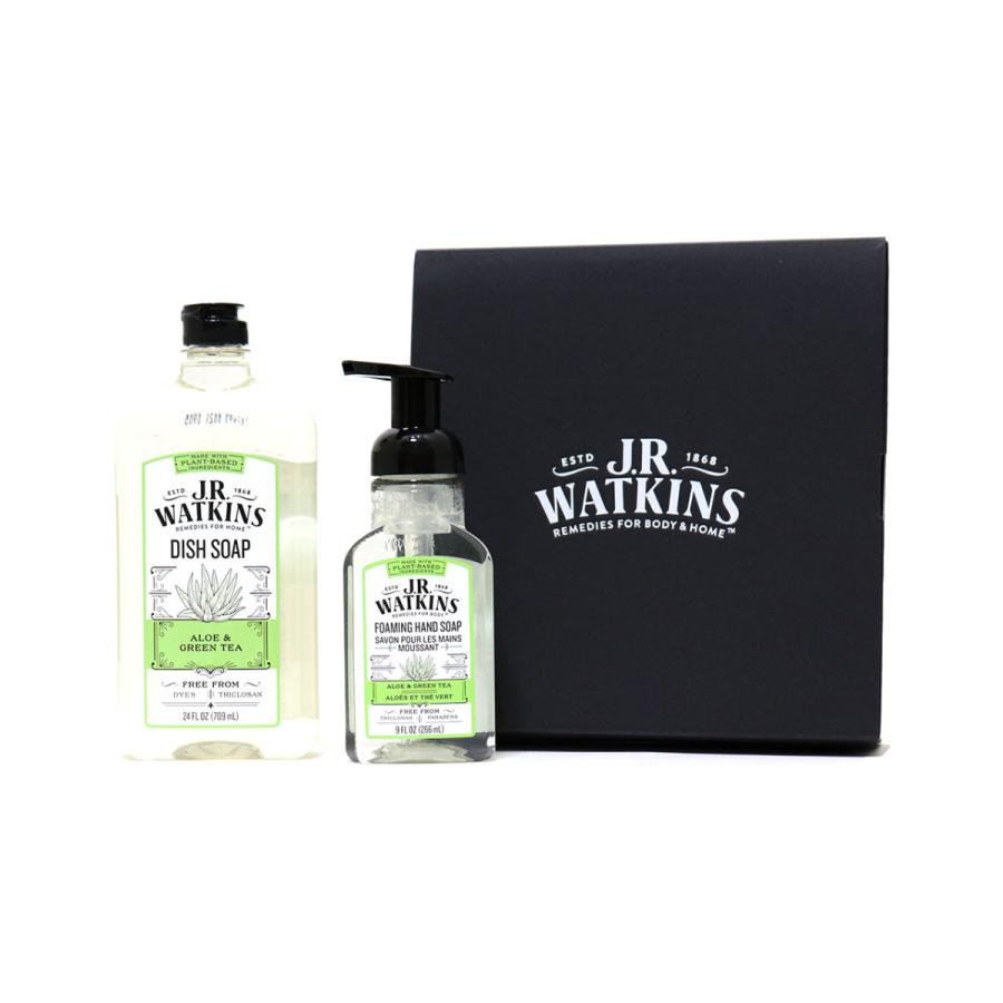 J.R. Watkins ジェイアールワトキンス ハンドソープ 泡タイプ 食器用洗剤 ギフトセット アロエ & グリーンティ | J.R.Watkins