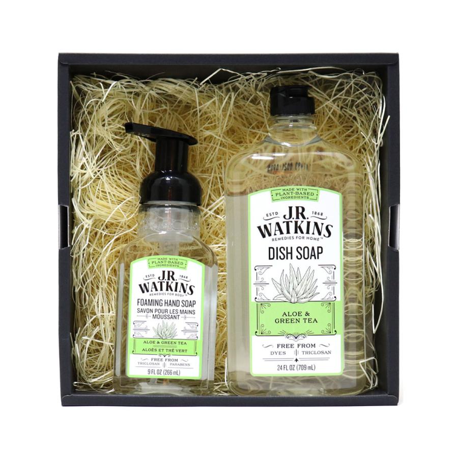 J.R. Watkins ジェイアールワトキンス ハンドソープ 泡タイプ 食器用洗剤 ギフトセット アロエ & グリーンティ | J.R.Watkins | 01
