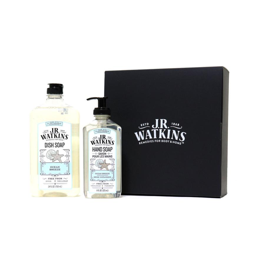 J.R. Watkins ジェイアールワトキンス ハンドソープ 食器用洗剤 ギフトセット ハンド & ディッシュ オーシャンブリーズ | J.R.Watkins