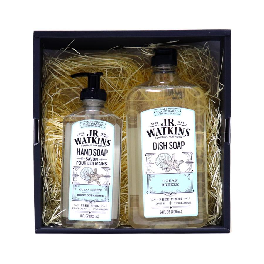 J.R. Watkins ジェイアールワトキンス ハンドソープ 食器用洗剤 ギフトセット ハンド & ディッシュ オーシャンブリーズ | J.R.Watkins | 01