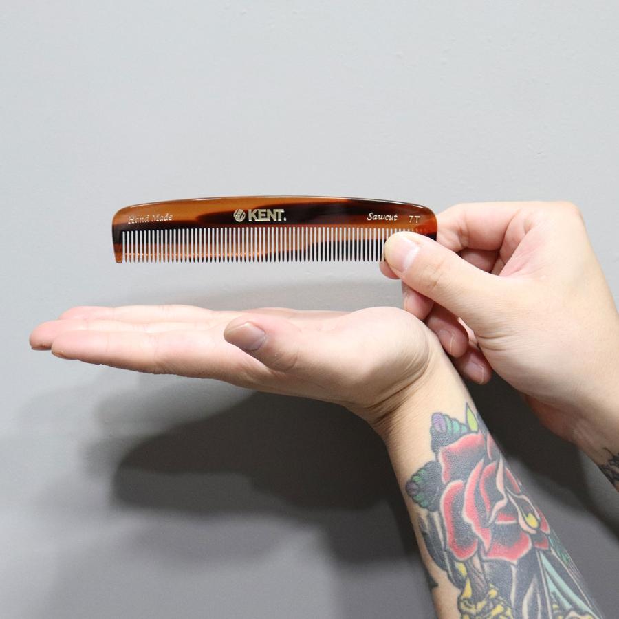 KENT ケント コーム メンズ 高級 櫛 くし クシ バーバー 美容師 おしゃれ スタイリング ハンドメイド 7T COMB :7t:OSS ...