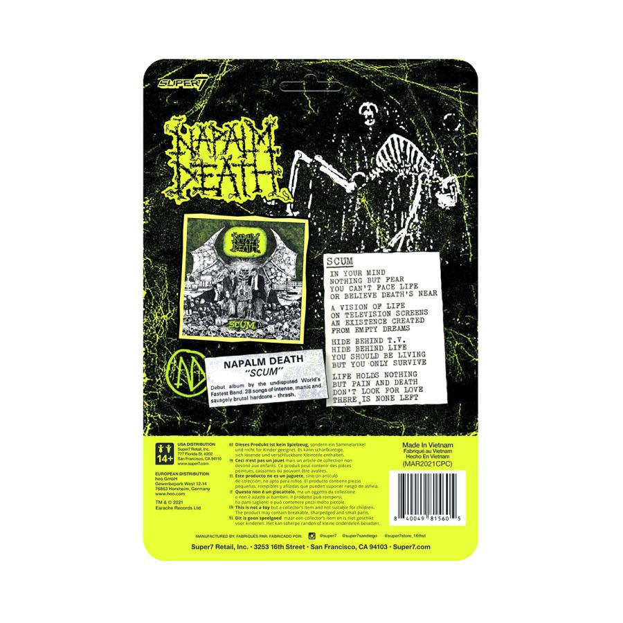 Super7 (スーパーセブン) Napalm Death ReAction Figure Scum Demon