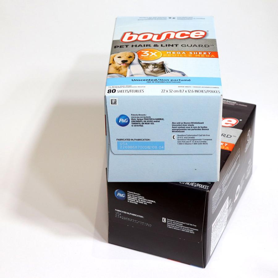 Bounce バウンス 柔軟剤シート 乾燥機用シート ペット ドライヤー Pet Hair and Lint Guard Mega Dryer