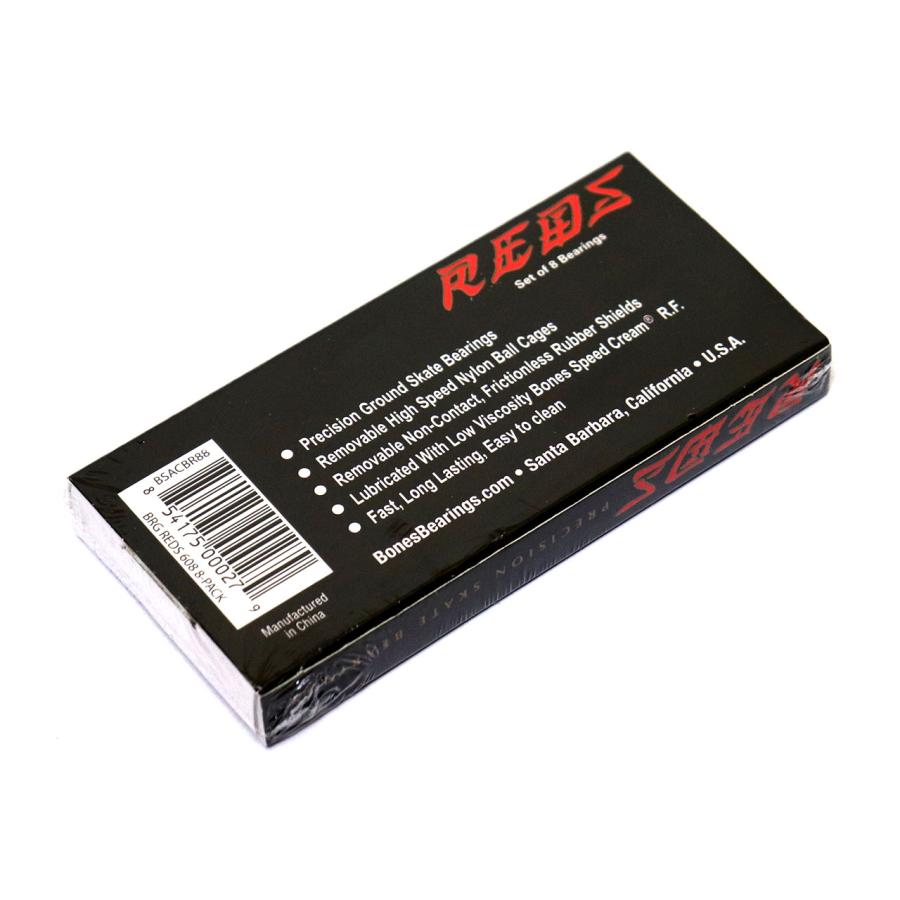 BONES BEARING (ボーンズベアリング) REDS SKATEBOARD BEARINGS 8 PACK レッズ ベアリング オイル スケボー スケートボード | ブランド登録なし | 04