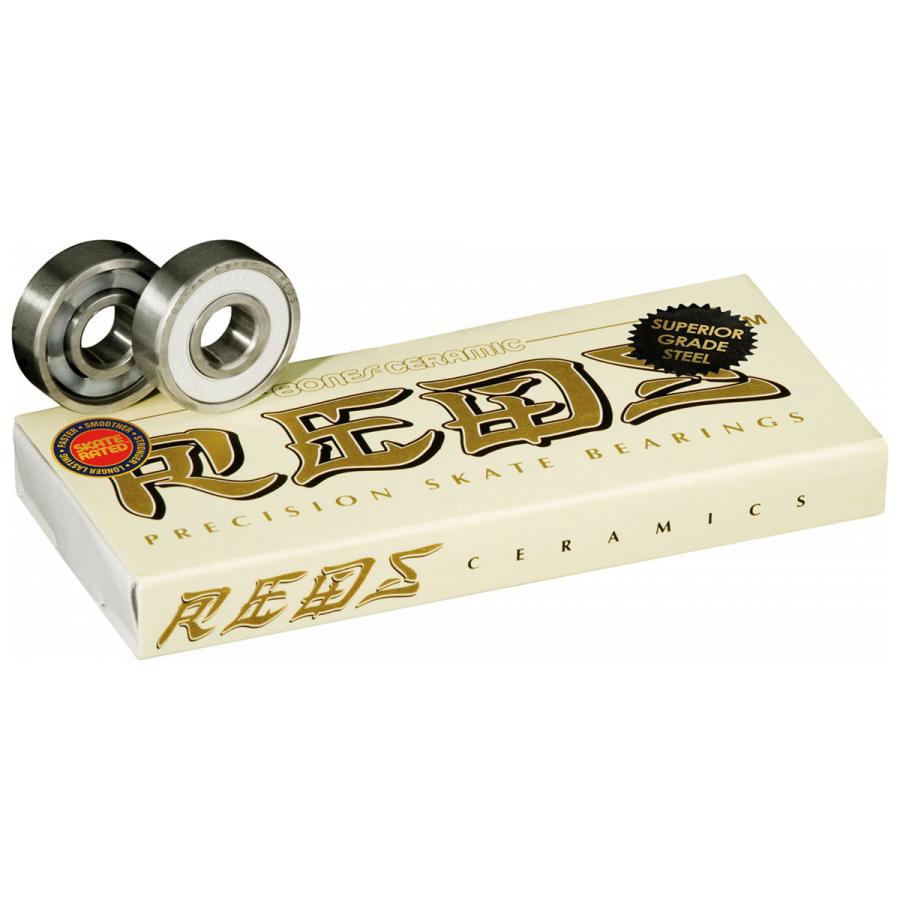 ボーンズ ベアリング セラミック スーパー レッズ スケートボード スケボー BONES BEARING CERAMIC SUPER REDS SKATEBOARD BEARINGS 8 PACK | ブランド登録なし
