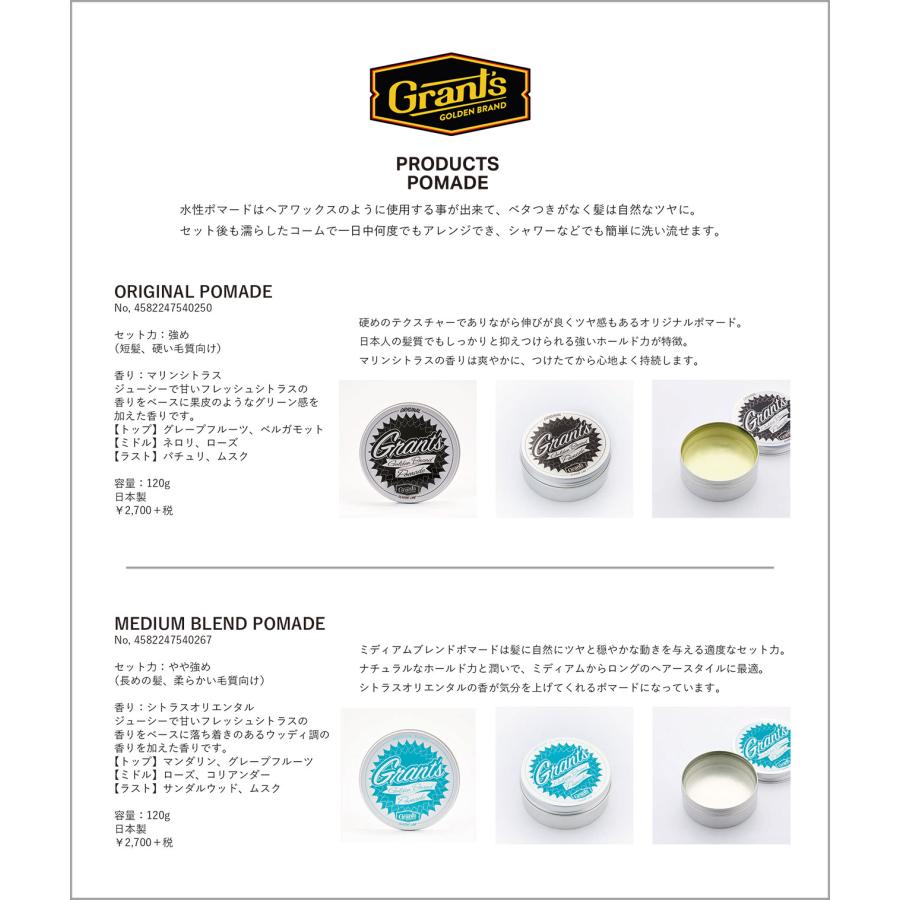 GRANT'S GOLDEN BRAND (グランツゴールデンブランド) ORIGINAL POMADE