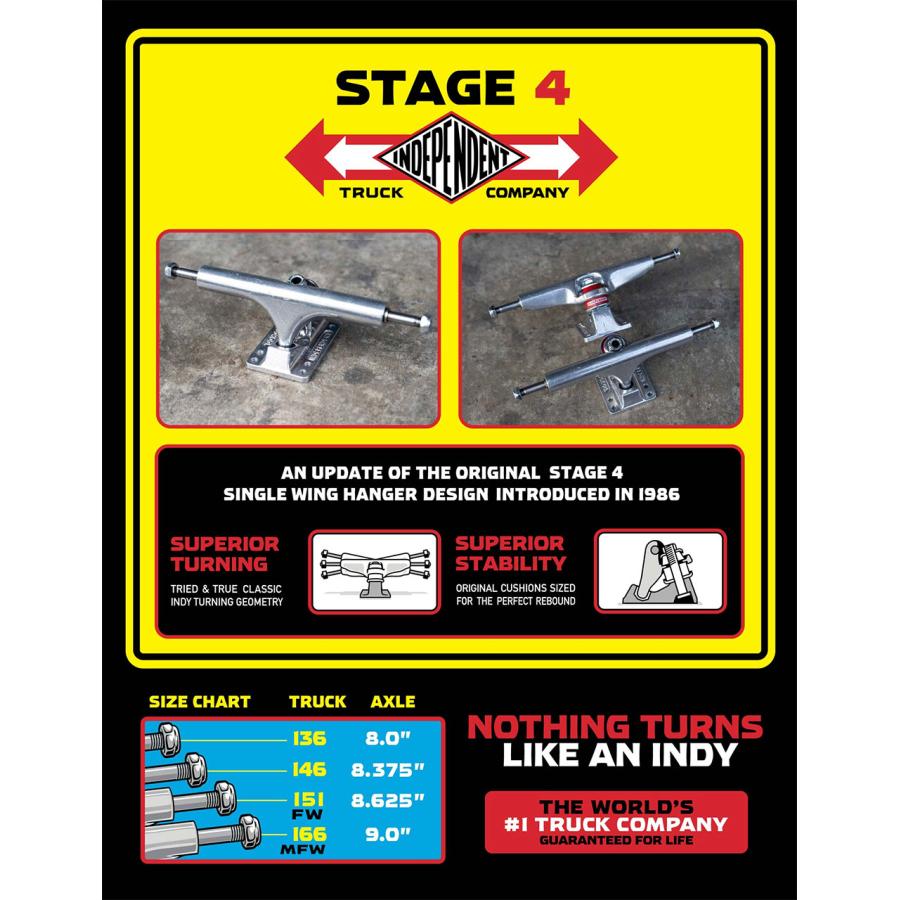 INDEPENDENT TRUCK COMPNY TRUCKS (インディペンデント) Stage 4 INDEPENDENT TRUCK COMPNY TRUCKS (インディペンデント) Stage 4