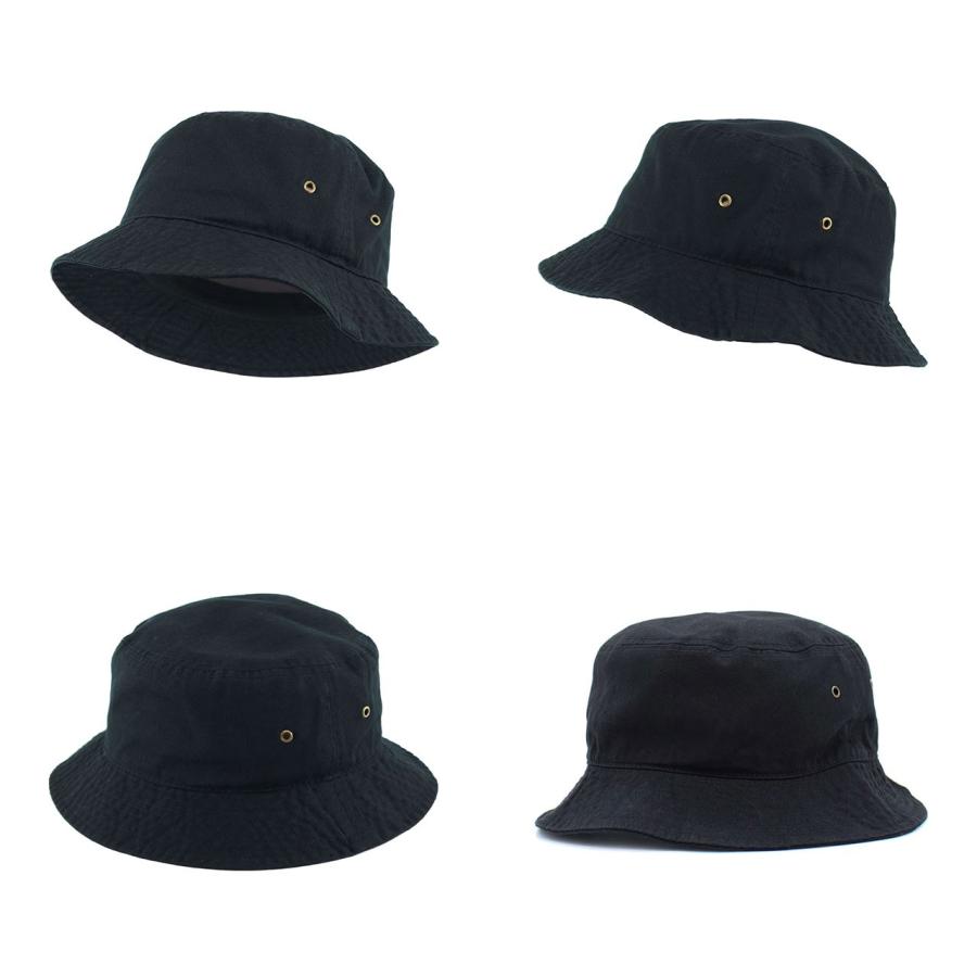 KBETHOS (ケイビーエトス) Solid Bucket Hat バケットハット メンズ レディース 大きい 帽子 綿 コットン 無地 ブランド 黒 白 XL おしゃれ ホワイト | KB-ETHOS | 05