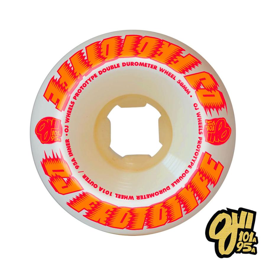 OJ DOUBLE DUROS 58mm スケートボードウィール 4個セット OJ DOUBLE DUROS 58mm スケートボードウィール 4個セット 【公式通販】