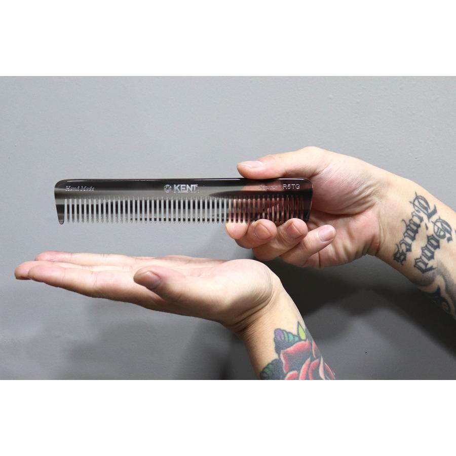 KENT ケント コーム メンズ 粗め 高級 櫛 くし クシ バーバー 美容師 おしゃれ スタイリング ハンドメイド R5T COMB ...