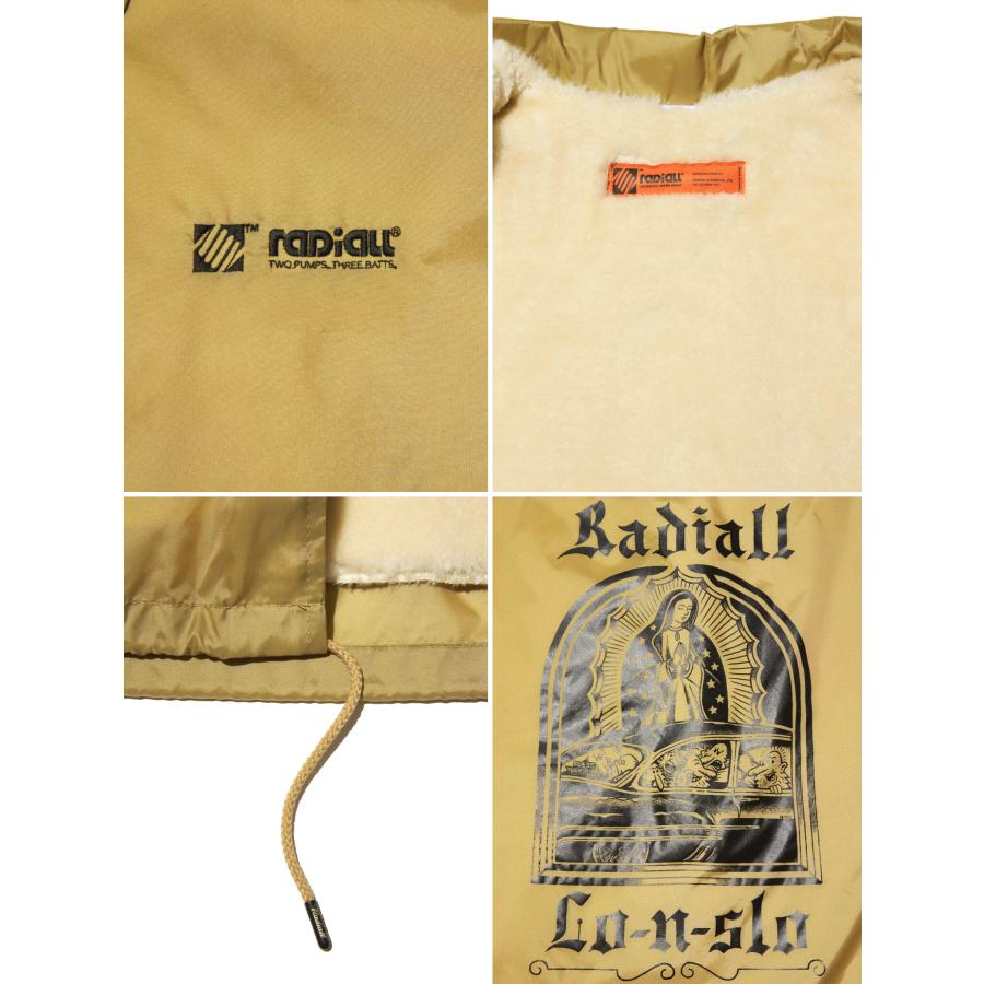 RADIALL (ラディアル) Lo-n-Slo WINDBREAKER JACKET ラディアル コーチジャケット ボア メンズ ストリート 冬 防寒 ナイロン｜oss｜12