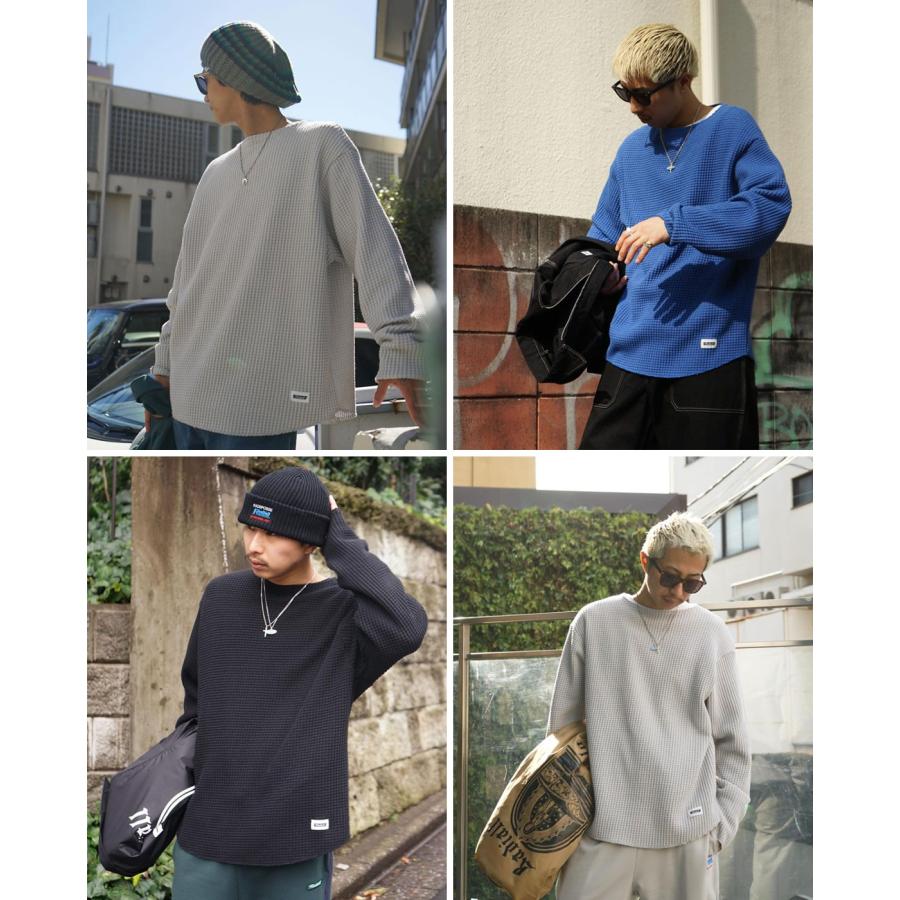 RADIALL（ラディアル） Big Waffle BOAT NECK T-SHIRT L/S ワッフル