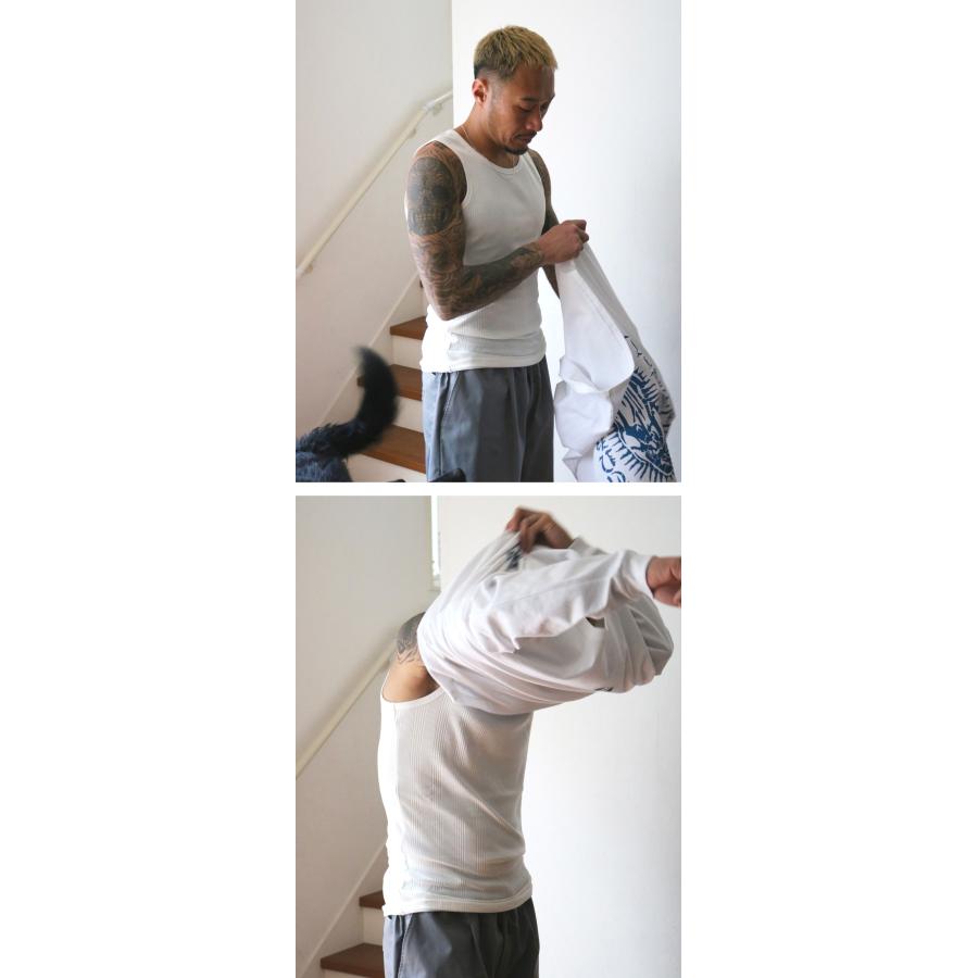 RADIALL（ラディアル） BASIC TANK TOP 肩 幅広 タンクトップ インナー