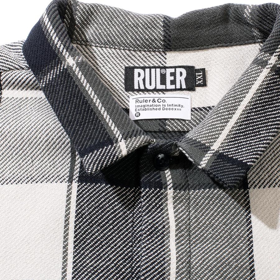 RULER ルーラー チェックシャツ シャツ チェック 長袖シャツ PLAID 