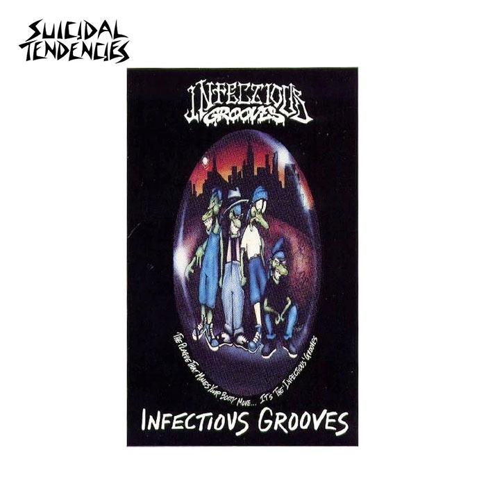 Infectious Grooves インフェクシャス・グルーヴス IGP Infectious Grooves Plague Sticker ステッカー バンド スケボー スケーター 車 スカル ストリート ロゴ | Suicidal Tendencies