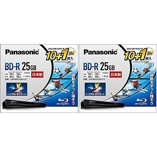 パナソニック ブルーレイディスク 4倍速 追記 25GB10枚+50GB1枚 LM 