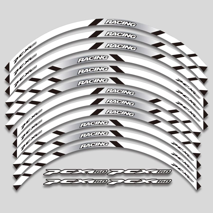 ホンダ pcx160 PCX 160 2021年 2022年 2023 バイク ホイールs Hub ステッカー エイティブe デカール タイヤ