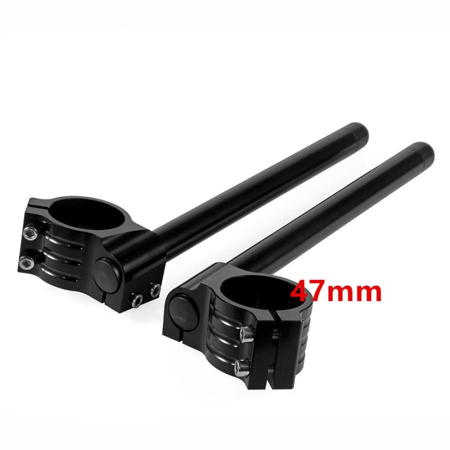 ヤマハ YZF R3 R15 V3 2019年 2020年 ハンドル バー Cリップ Ons 47MM Cランプ Cリップ On フォーク CNC カフェレーサー バイク ハンドル フォーク