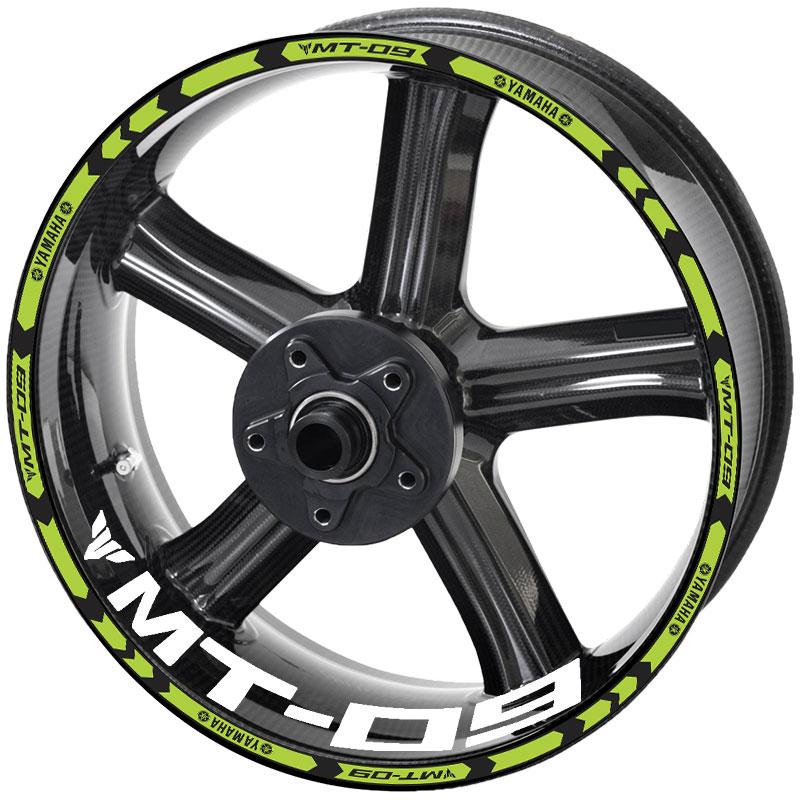 ヤマハ バイク ホイール Hub ステッカー ウォーターpルーフ リフレクター 反射 MT07 MT09 タイヤ リムs エイティブe